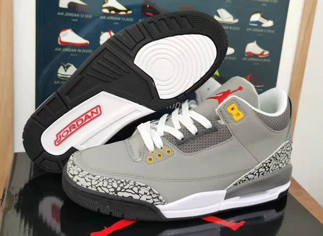 Women Air Jordan 3 Cool Grey [Women Cheap Jordans 3 13]